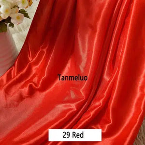 0.8x3M Ice Silk Fabric Table Skirts Pleated-Linen-My Online Wedding Store