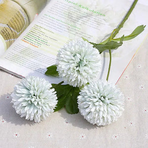 1 Bouquet 3 Heads Artificial Flowers Real Touch Dandelion-Bouquet-My Online Wedding Store