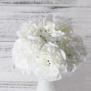1 Bouquet 5 Heads Artificial Silk Peony Flowers High Quality Hydrangea-Bouquet-My Online Wedding Store
