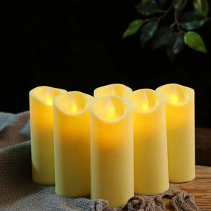 1 or 2 Pieces Remote Control Dancing Flame LED Candles,Battery Operated Flameless-Candles-My Online Wedding Store