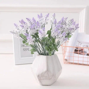 10 Heads Romantic Provence Lavender Silk Artificial Flowers-Bouquet-My Online Wedding Store
