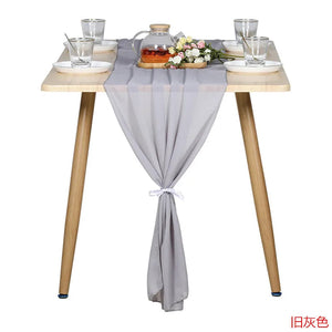 10 Packs Chiffon Table Runner 30*70*300CM-Linen-My Online Wedding Store