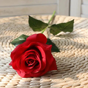 10 pcs lot red rose artificial flower real touch latex flowers-Bouquet-My Online Wedding Store