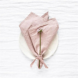 100% French Flax Napkin Stonewashed Pure Linen Cloth-Linen-My Online Wedding Store