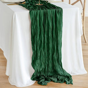 10PCS Set Semi-Sheer Gauze Wedding Table Runner-Linen-My Online Wedding Store