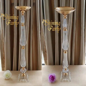 10pcs30cm /60cm /80 cm tall wedding decoration pillars acrylic flower Stand-Candelabra-My Online Wedding Store