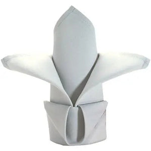12 Pieces 100% Cotton Restaurant Dining Napkins Linen White 50x50cm-Linen-My Online Wedding Store