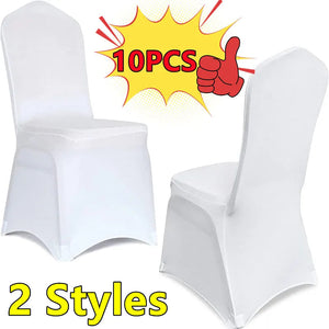 1/2/4/6/8/10pc Wedding Chair Covers Spandex Stretch Slipcover-Linen-My Online Wedding Store