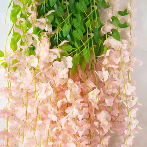 12pcs Artificial Flowers Silk Wisteria Vine-My Online Wedding Store