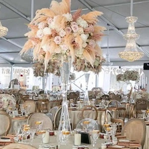 12pcs Clear acrylic crystal flower stand Centrepieces-Centrepiece-My Online Wedding Store