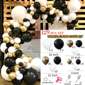 169 pcs Balloons Metallic Confetti Balloon DIY Wedding Backdrop Arch Kit-Occasions > Wedding Accessories-My Online Wedding Store