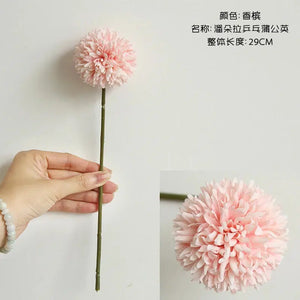 1Pc Artificial Flower Bouquet Dandelion Single Head Thorn Ball-Bouquet-My Online Wedding Store