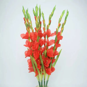 1pc 8 heads Iris gladiolus Long Branch Artificial Silk Flowers-My Online Wedding Store