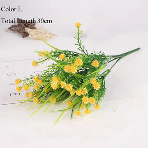 25 heads/bouquet mini artificial calla with leaf plastic lily-Bouquet-My Online Wedding Store