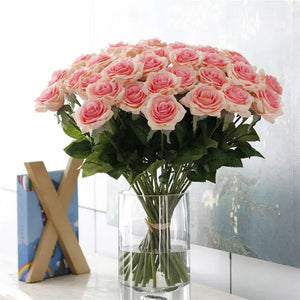 25pcs/Lot New Artificial Flowers Rose Peony Floral-Bouquet-My Online Wedding Store