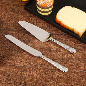 2pc Palace silver plated cake knife shovel-My Online Wedding Store