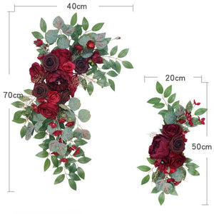 2pcs Artificial Wedding Arch Flowers Greenery Arbor Floral Arrangement-Floral Arrangements-My Online Wedding Store
