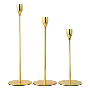 3Pcs/Set Chinese Style Metal Candle Holders Candlestick-Centrepiece-My Online Wedding Store