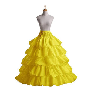 4 Hoops 5 Layers Ball Gown Petticoats Black Petticoat Crinoline-Bridal Accessories-My Online Wedding Store