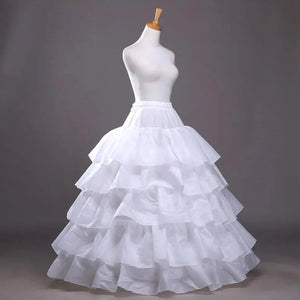 4 Hoops 5 Layers Ball Gown Petticoats Black Petticoat Crinoline-Bridal Accessories-My Online Wedding Store