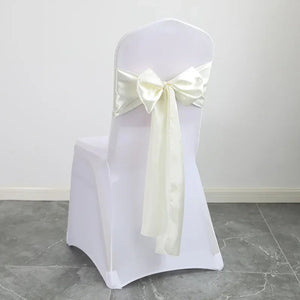 40PCS 17x275cm Rose Gold Satin Chair Sashes Bows Chair Cover-Linen-My Online Wedding Store