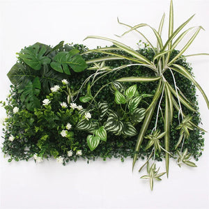 40x60cm 3D Green Artificial Plants Wall Panel Plastic Outdoor Lawns-Backdrops-My Online Wedding Store