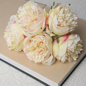 5 Big Heads 11cm Diameter Rose Pink Peony-Bouquet-My Online Wedding Store