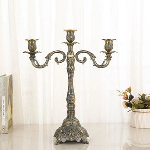 5-arms Zinc Alloy Bronze Color Candle Holders Wedding Candlesticks-Candelabra-My Online Wedding Store