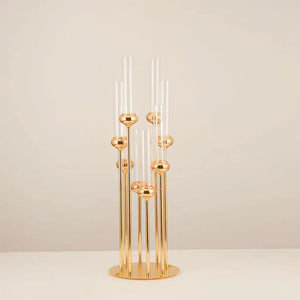 5 pcs Metal Candelabras 91 CM Height 8 Arms Candle Holders-Candelabra-My Online Wedding Store