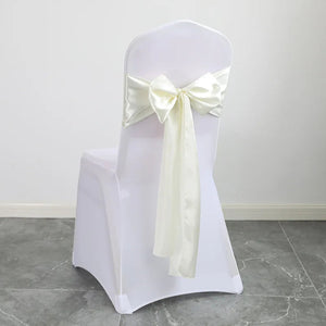 50pcs Satin Chair Knot Sashes-Linen-My Online Wedding Store