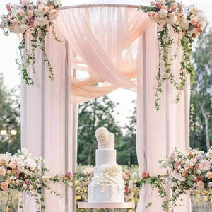 5/10M Organza Roll Fabric Sheer Crystal Tulle Roll Wedding Backdrop-Backdrops-My Online Wedding Store