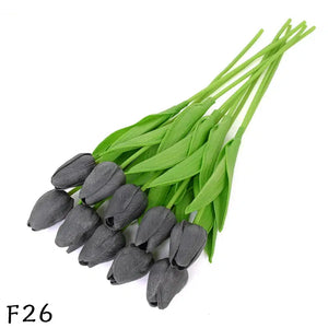 5Pcs Tulip Artificial Flower Real Touch-Bouquet-My Online Wedding Store