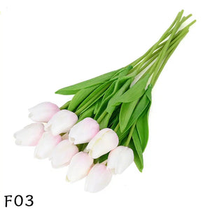 5Pcs Tulip Artificial Flower Real Touch-Bouquet-My Online Wedding Store