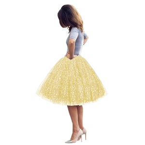 6 Layers Tulle Adult Tutu Skirt Flare Puffy Petticoat Dress-Bridal Accessories-My Online Wedding Store