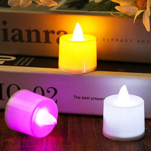 6/12Pcs Flameless LED Candle Light Battery Powered Candles Tea Lights-Candles-My Online Wedding Store