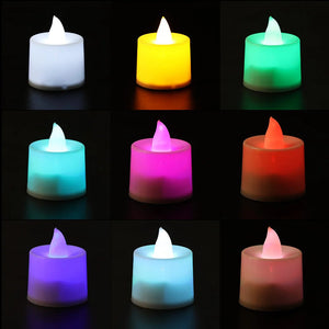 6/12Pcs Flameless LED Candle Light Battery Powered Candles Tea Lights-Candles-My Online Wedding Store
