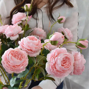 65cm Artificial Flower Peony Bouquet 3 Head-Bouquet-My Online Wedding Store