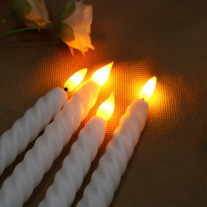 6Pcs LED Electronic Candles Long Candle Light Battery Operated Flameless-Candles-My Online Wedding Store