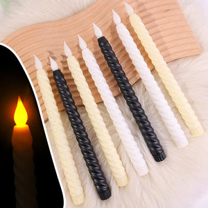 6Pcs LED Electronic Candles Long Candle Light Battery Operated Flameless-Candles-My Online Wedding Store