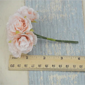 6pcs/lot Mini Silk Artificial Rose Flowers Bouquet-Bouquet-My Online Wedding Store