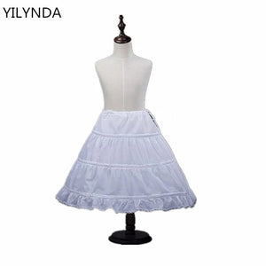 A-line 3 Hoops Children Kid Dress Bridal Petticoat Crinoline Underskirt-Bridal Accessories-My Online Wedding Store
