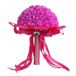 Artificial Bridal Bouquet Handmade Beauty Foam Roses-Bouquet-My Online Wedding Store