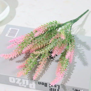 Artificial Flowers Flocked Plastic Lavender Bundle-My Online Wedding Store