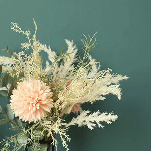 Artificial Flowers High Quality Silk Dandelion Plastic Eucalyptus Flower Bouquet-Bouquet-My Online Wedding Store