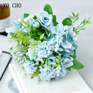 Big Roses Hydrangea Artificial Flowers-Bouquet-My Online Wedding Store