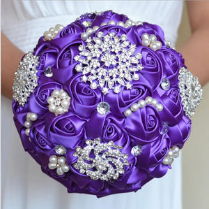 Brooch Bouquet Pearl Flowers-Bouquet-My Online Wedding Store