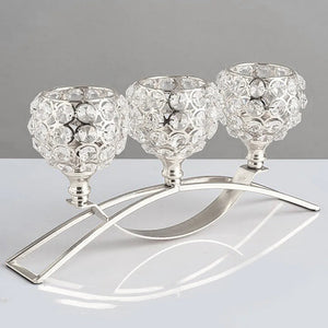 Candelabras Crystal Goblet Candle Holders Bowl Tea light Candlesticks-Candelabra-My Online Wedding Store
