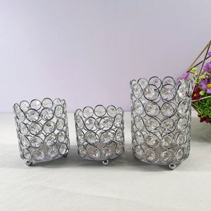 Crystal Candle Holder Silver /Gold Candlestick Candle-My Online Wedding Store