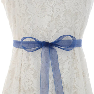 Crystal Silver Rhinestone Bridal Belt Handmade diamond Bridal Dress-Wedding Belt-My Online Wedding Store