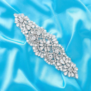 Crystal Wedding Belt Pearl Bridal Belt Rhinestones Sash-Wedding Belt-My Online Wedding Store